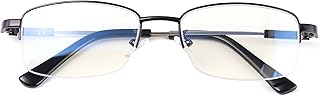 Alsenor Progressive Multifocal Computer Reading Glasses Blue Light Blocking Reader Glasses Frame For Men And Women (Black, 1.5 x)