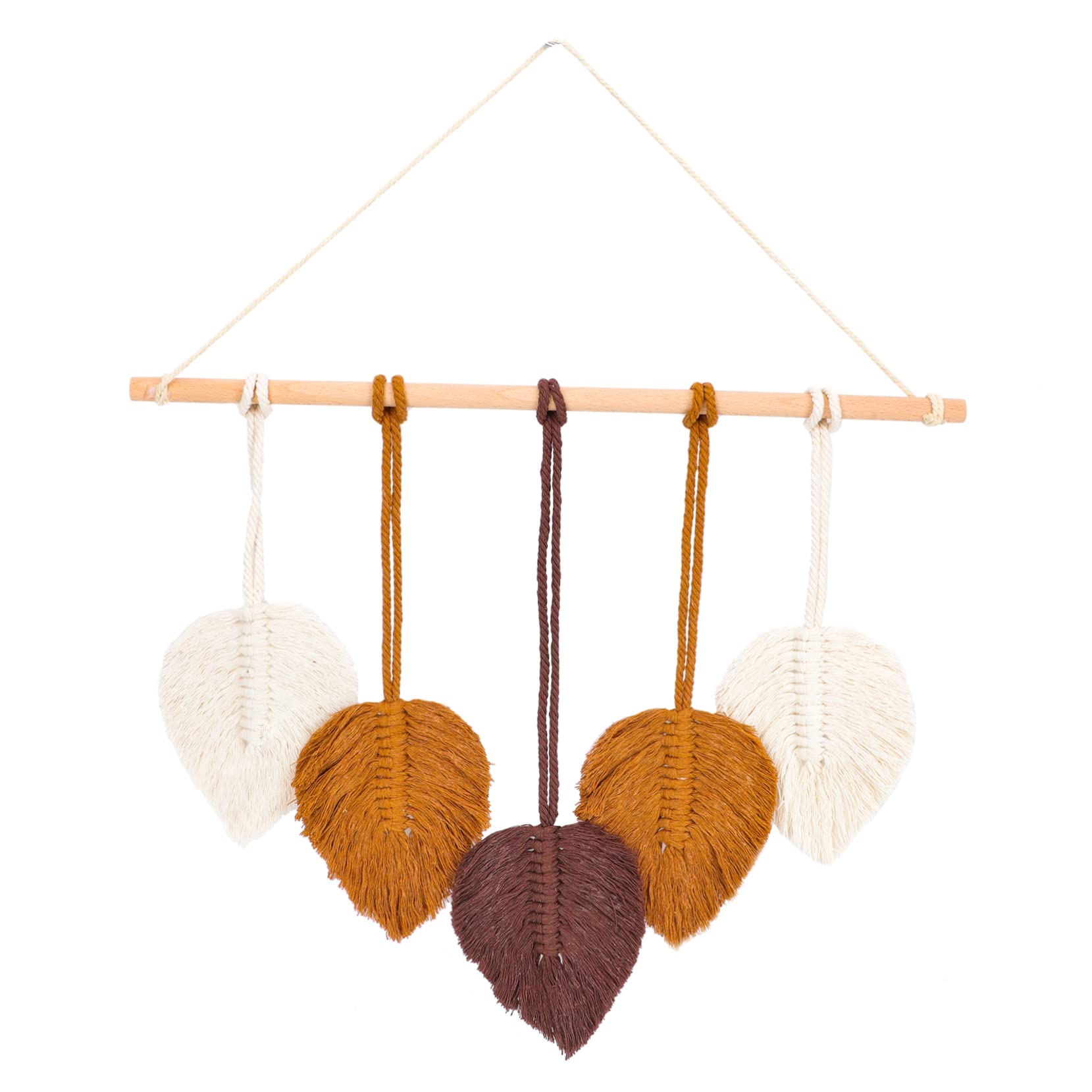 Macramé mural HOOTNEE pour habiller un mur blanc vide avec un tissage coton scandinave