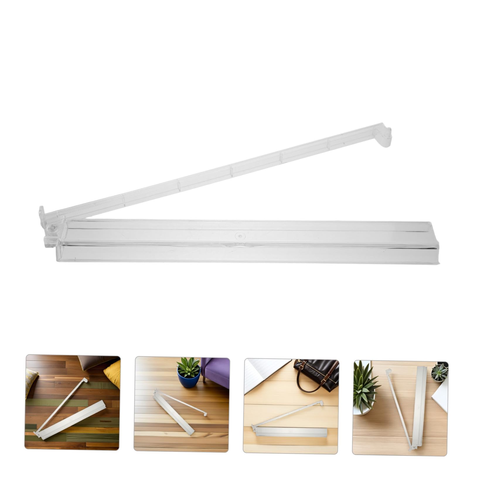 Mahjong Push Rack 18 Pollici Trasparente 4 Pezzi Ps | Riga per Ordinare Tessere con Manico, Accessorio da Tavolo per Famiglia e Viaggio, per Giocatori Competitivi
