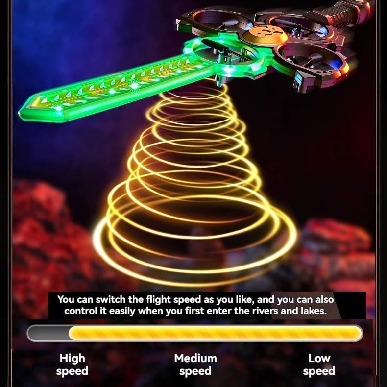 Remote Flying Sword Drone,Foam Remote Control Airplane with with 4 types LED Lights, 360° Flip, Gyro Stabilize Systems - Image 3