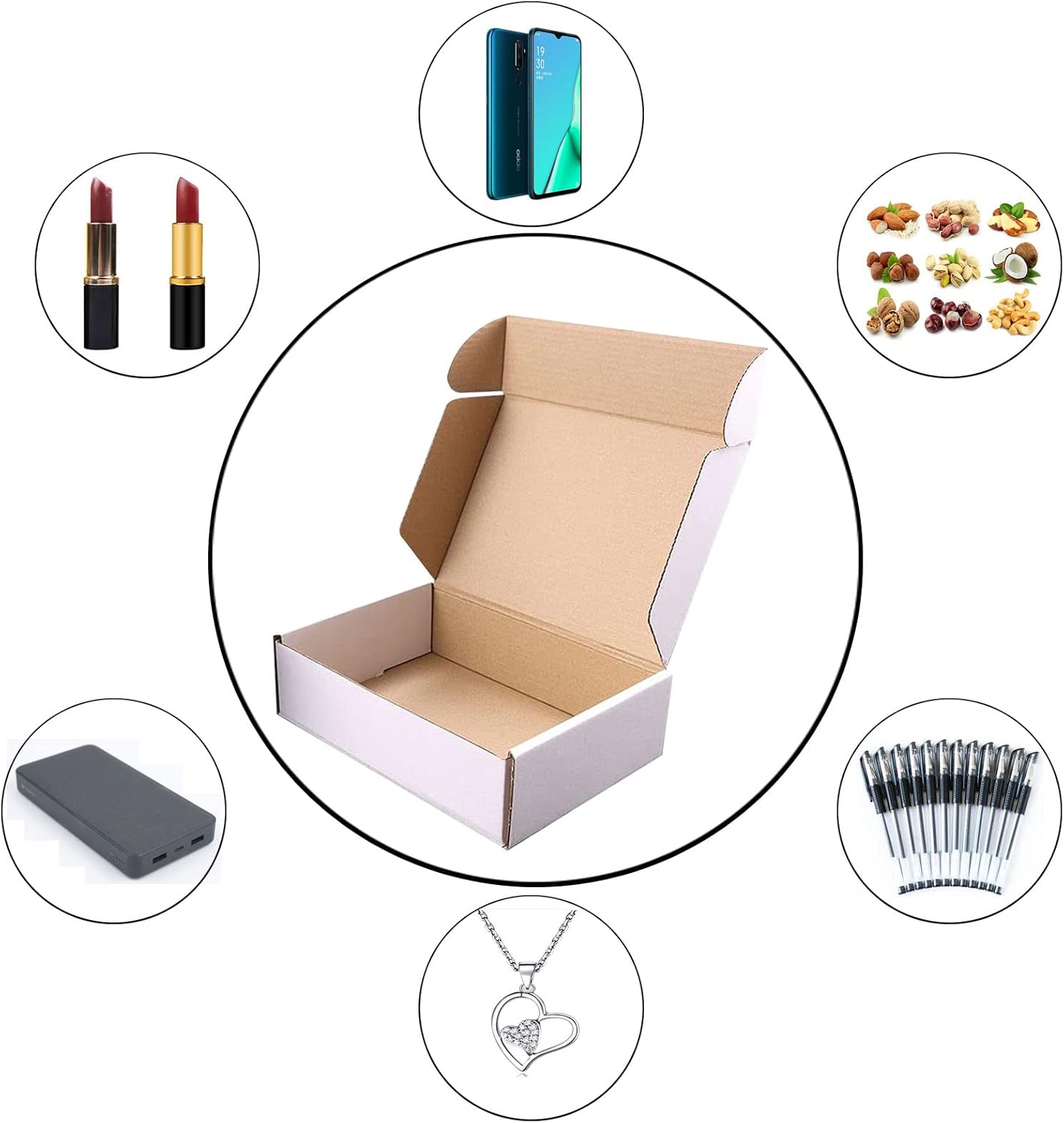 White Shipping Boxes (12 * 9 * 4) inches 20 Pack for Storage and Shipping Packaging Craft Gifts Ginving Products
