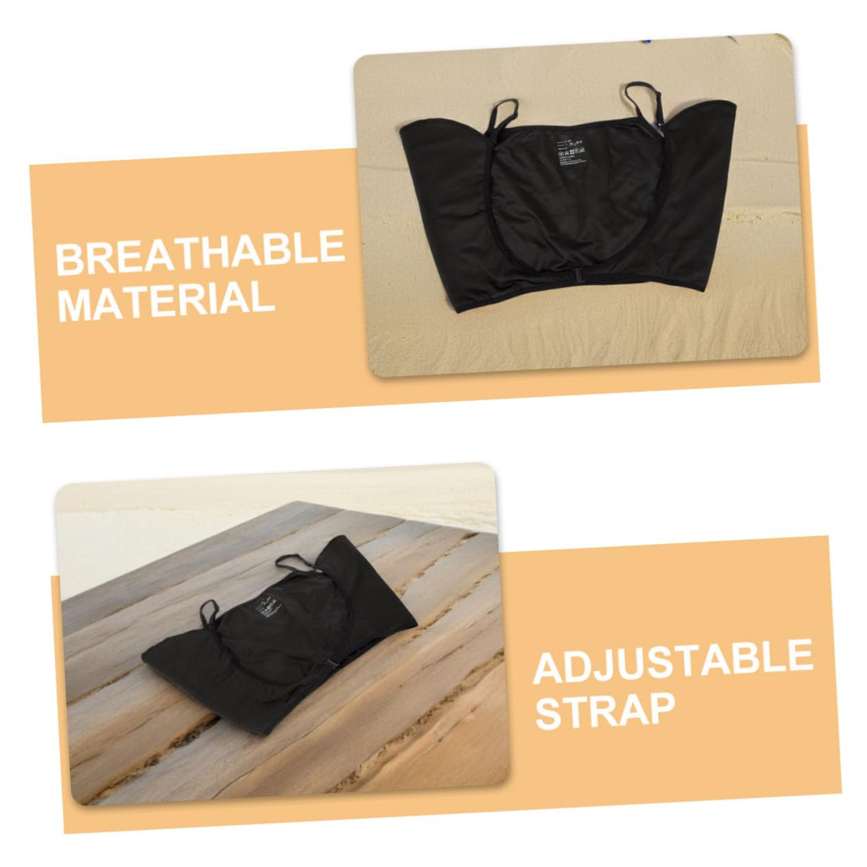 2pcs Women Underarm Sweat Vest Reusable Sweatproof Pads for Summer Activities Lightweight Washable Design with Straps for Active Lifestyles Prevents Sweat Stains