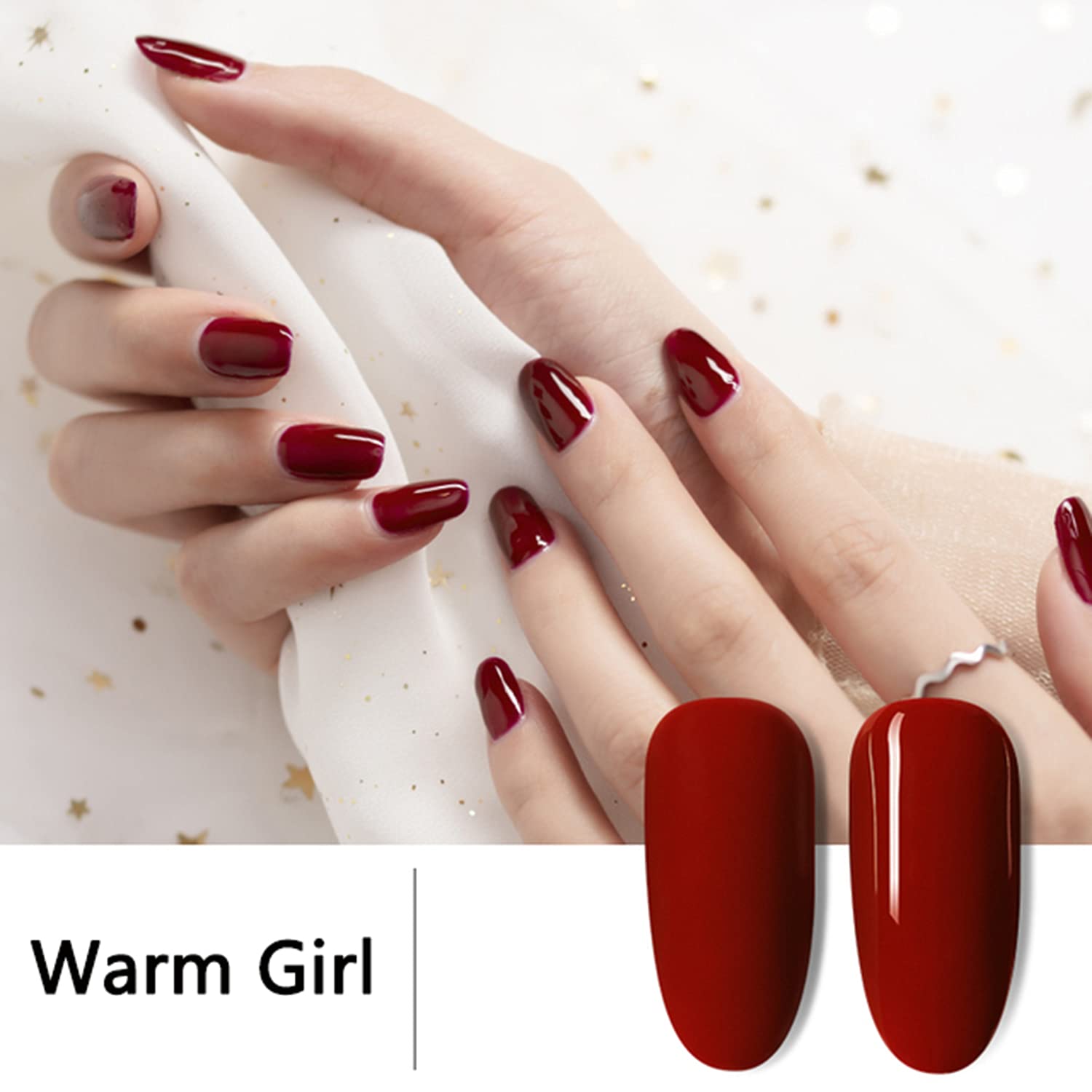 Kit Manucure Semi-Permanent COSCELIA - 6 Vernis + 3 Poly - Couleurs Classiques