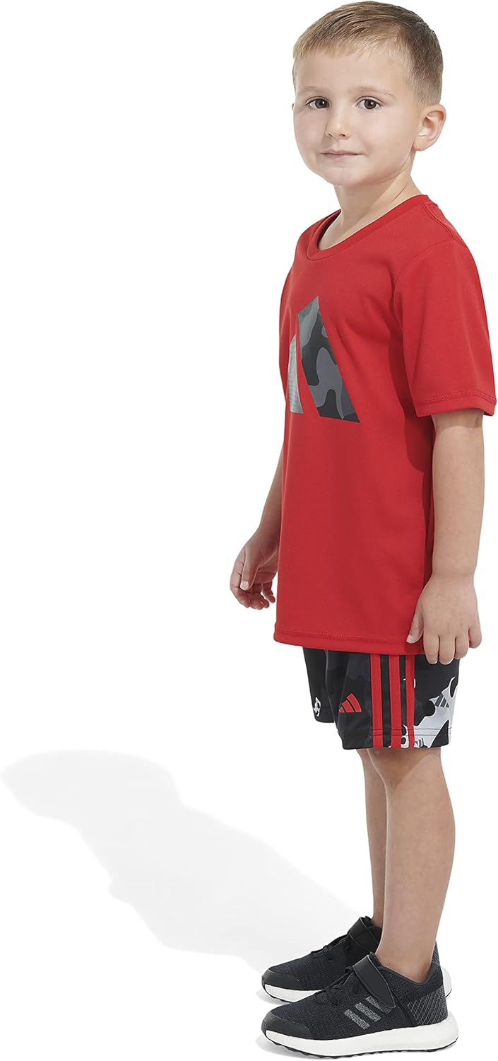 adidas baby-boys Poly Tee Aop 3s Short Set(infant) - Image 5