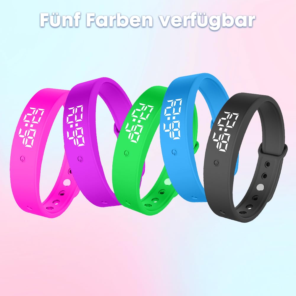 DASIAUTOEM Vibrationsalarm Erinnerung Uhr, Vibrationswecker Armband, Silent  Vibrating Alarm Reminder Watch mit Timer und 10 tglichen Alarmen,  Trinkerinnerung fr Alte Menschen Medikamenten Wecker: Amazon.de: Spielzeug