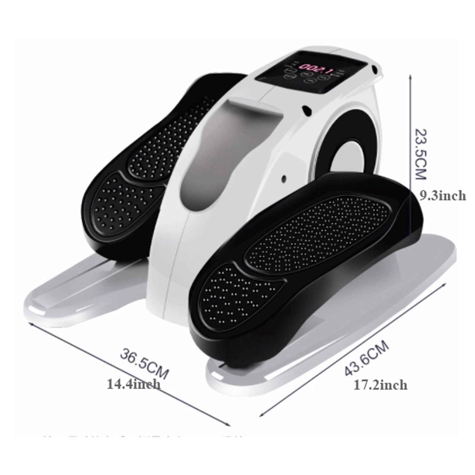 Mini Cyclette Macchina elettrica for la riabilitazione, macchina ellittica sotto la scrivania for ufficio domestico, mini ellittica in piedi seduto for allenamento di mani e gambe, con display LCD e t