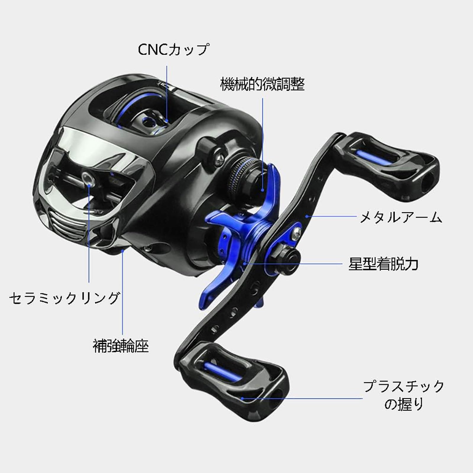 【新品未使用】DCブレーキ カラフル ベイトフィネスリール 右ハンドル Amazon | VISPREA リール ベイトリール ベイトフィネスリール 釣り