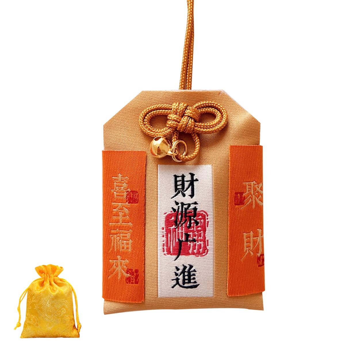 ArancioneandQHandmade Japanese Omamori traditional Amulets Lucky charms blessing bag hanging fortune bag Expel Bad luck for wealth/health/good luck