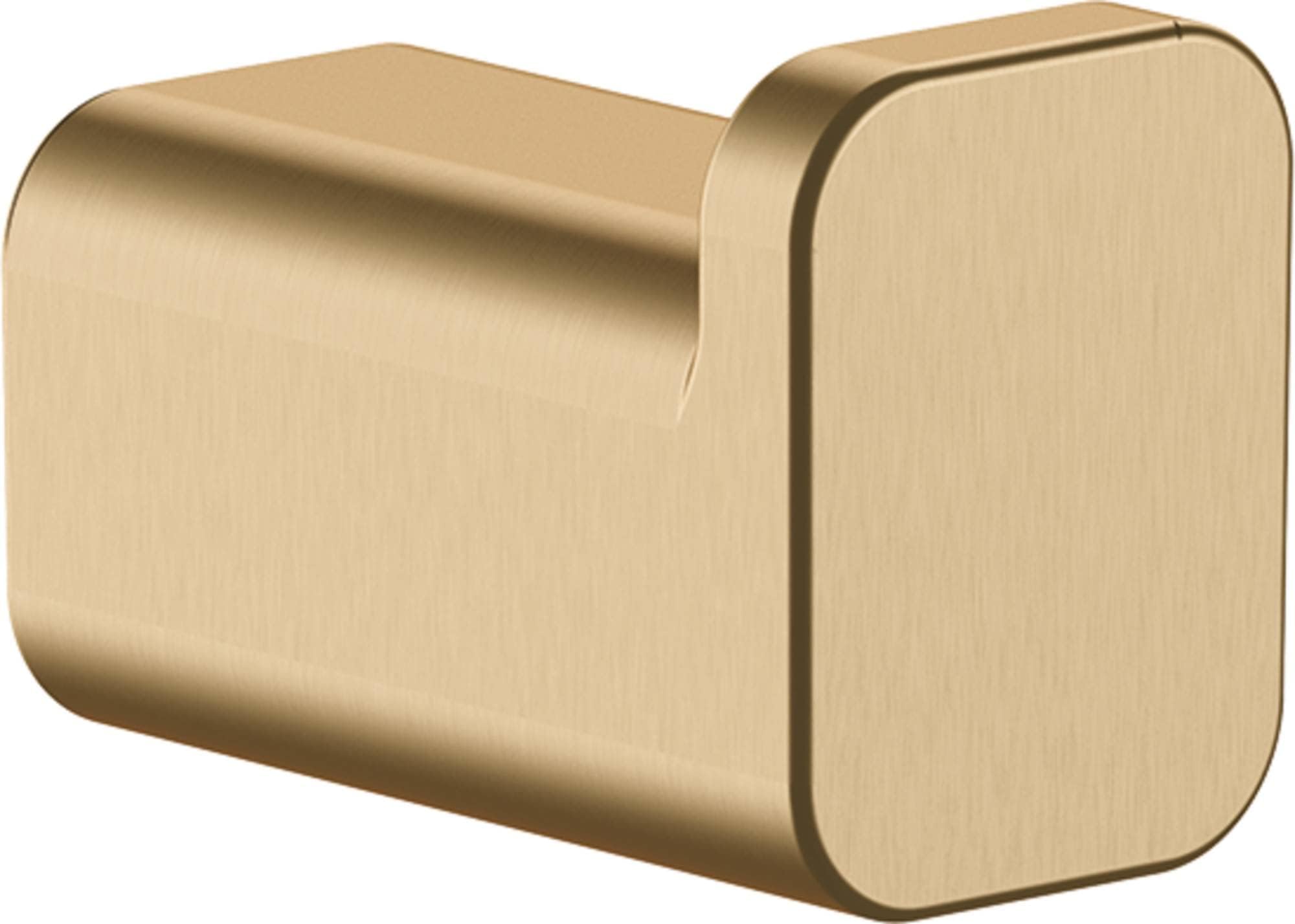 hansgrohe 41742140 AddStoris Single Robe Hook, Brushed Bronze