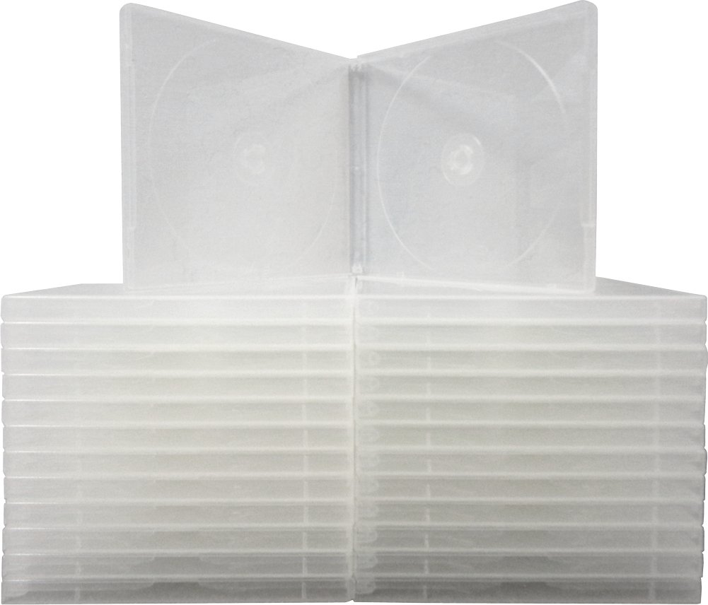 25 CD Jewel Boxes 10mm Double Jewel Box Shaped 47/8" x 55/8