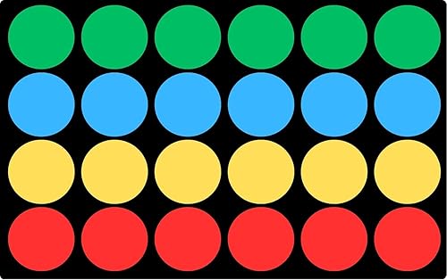 Miniatura 8 de Alfombra educativa de lunares de 8 x 12 pies, 24 asientos para clase Estampado de puntos,Multicolor,https://www.amazon.com/dp/undefined