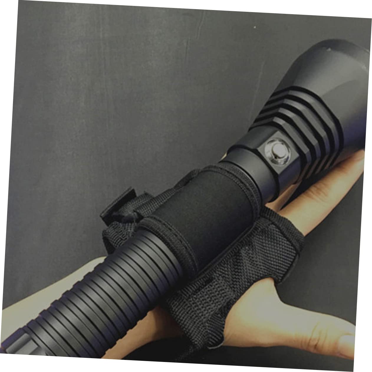 HOLIDYOYO Underwater Flashlight Glove Scuba Diving Gear Adjustable Wrist Strap Nylon Glove