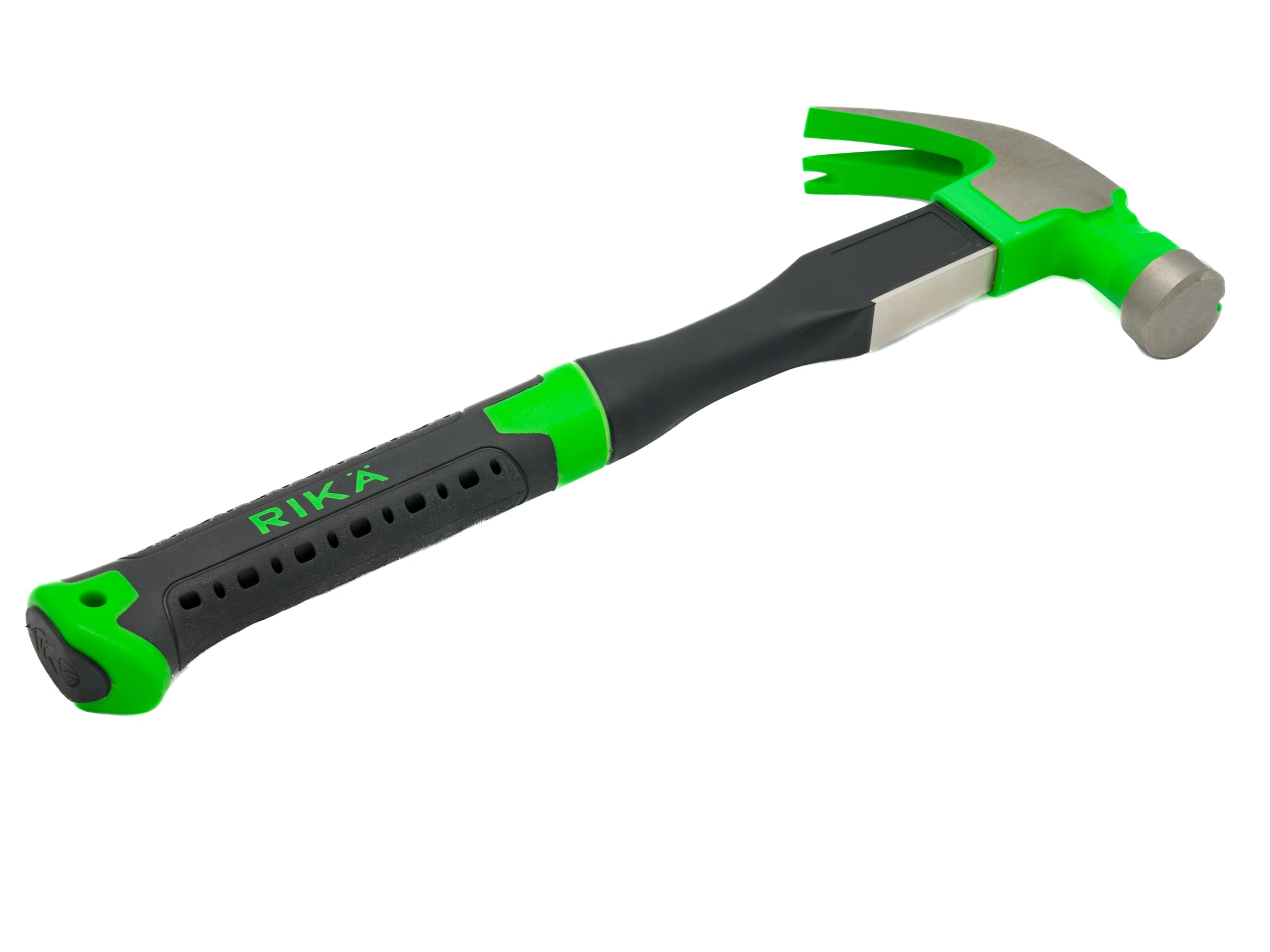 Rikä HTSR001 16oz Maxgrip Claw Hammer, Green and Black - Image 2
