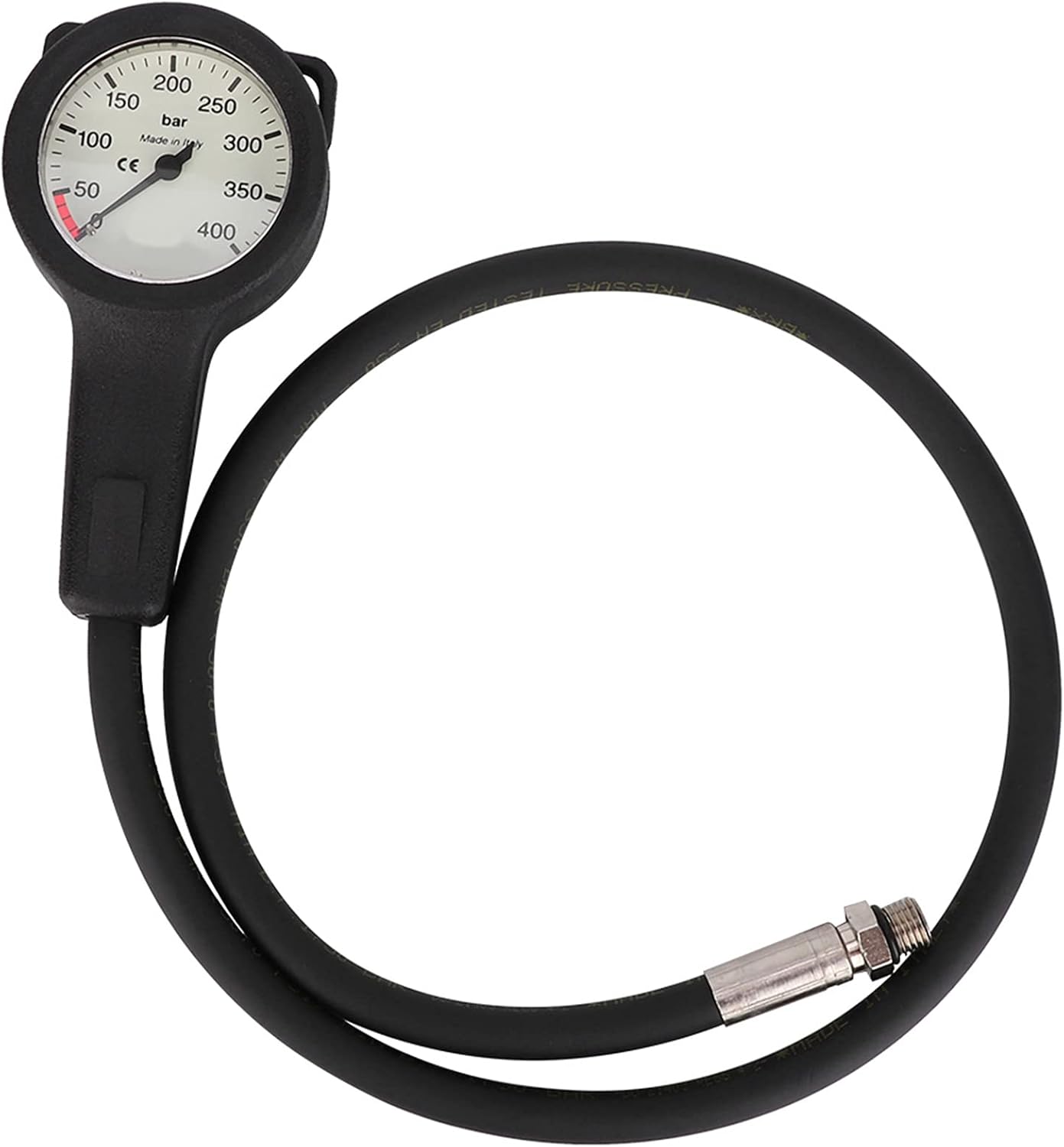 Pilipane 400 Bar Console Dive Equipment, Professional Luminous Submersible Lung Diving Pressure Gauge, Submersible Pressure Gauge