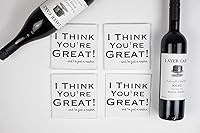 Vista 7 de Twisted Wares - Divertidas servilletas de cóctel - Creo que eres genial y soy solo una servilleta - Servilletas de cóctel boutique - Perfectas
