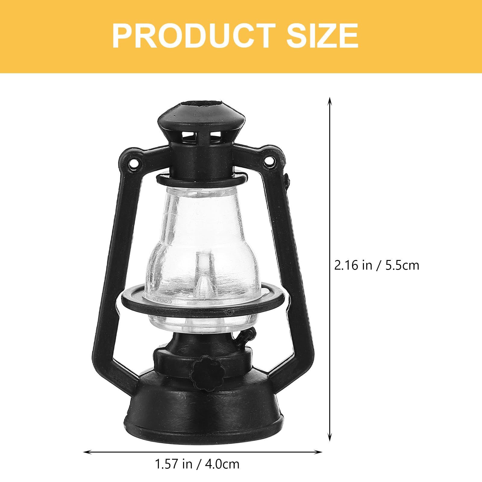 ifundom 10Pcs Miniature Lantern Mini Hanging Kerosene Lamp Oil Lamp Lantern Micro Landscape Ornament for Dollhouse Christmas - Image 2