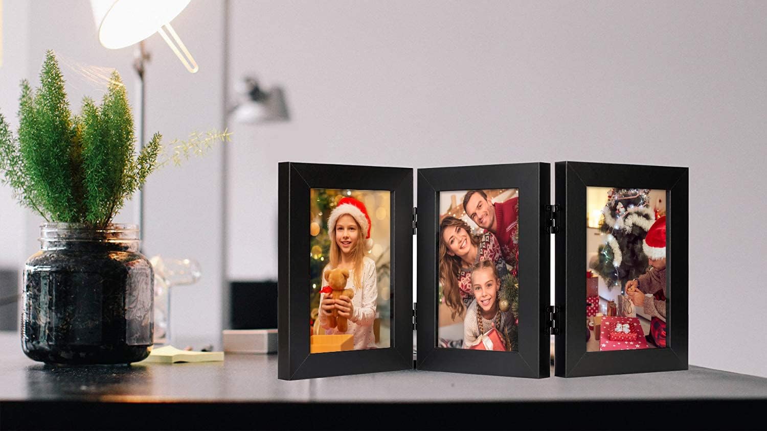 Frametory, Hinged Picture Frame with Glass Front Made to Display Three