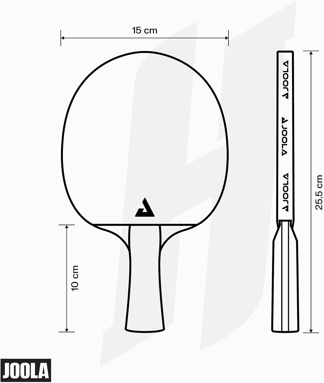 JOOLA Infinity Carbon Professional Table Tennis Paddle with Cover – Ergonomic Comfort Grip - ITTF Approved Rubbers - Competition Paddle for Powerful Spin - Protective Packaging Case