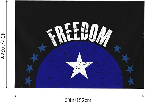 Miniatura 7 de IMEEGIEN The Bonnie Blue Flag And Freedom Tapestry Wall Hanging 60x40 Inches Home Decoration For Bedroom Living Room Dorm Decor Wall Art