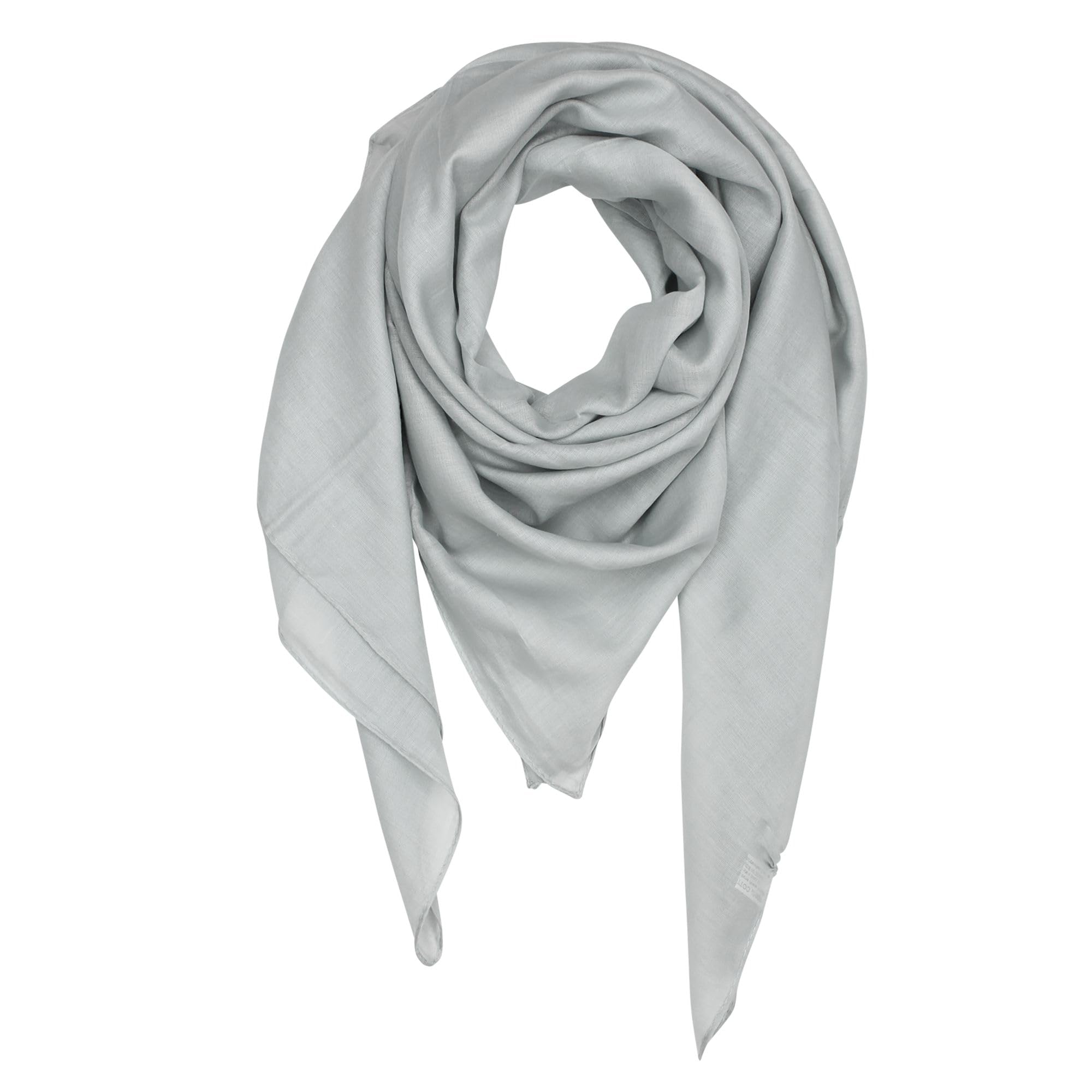 Freak Scene Cotton Scarf - grey - light - squared kerchief