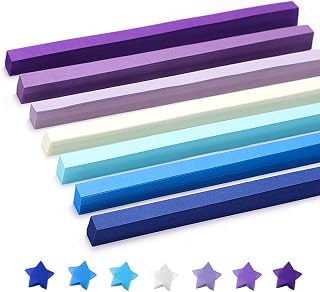 Origami Sterne Papierstreifen zum Basteln, 1080 STK Paper Star Strips Sterne Bun