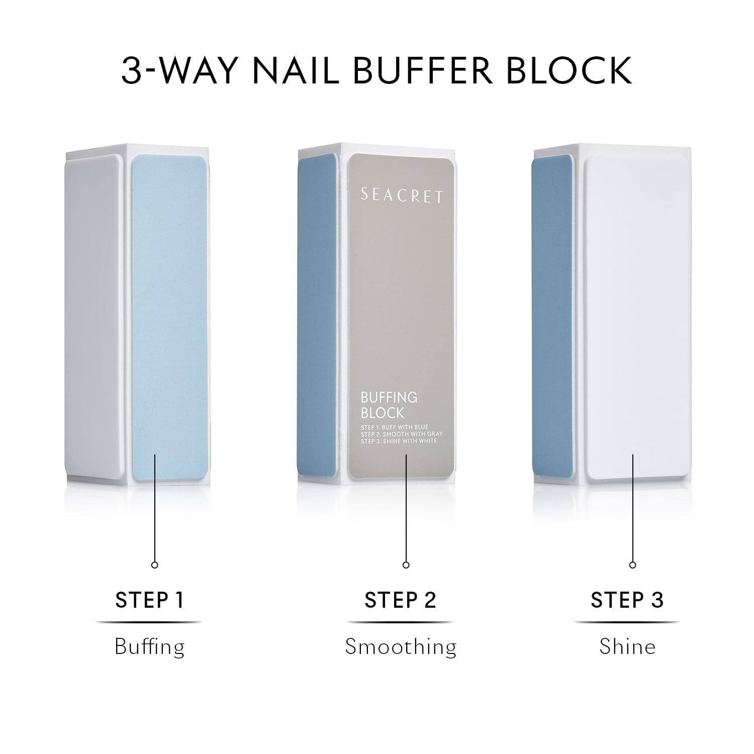 SEACRET Nail Care Kit - Luxury Dead Sea Spa Gift Set for Women, Complete Manicure System with Cuticle Oil, Buffer Block & Full-Size Body Lotion, Natural Nail Repair & Shine, Paraben-Free, 4-Piece Kit - Image 7