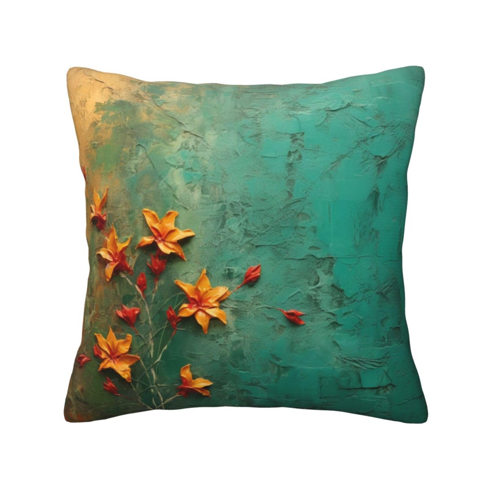 Red Blue Abstract Art Print Pillow Covers 12"X12" Pillow Covers Farmhouse Pillowcase Home Decor Living Room House Decorative Cushion Case for Sofa Couch (No Insert) 12"X12" TPC 4835