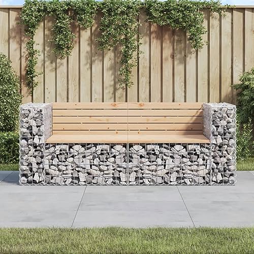 Banco de jardín resistente al viento y madera maciza para patios pequeños 2