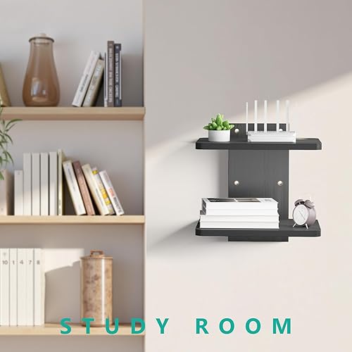 Miniatura 89 de WALI Repisa flotante Negro,Negro -,Plata,Madera,https://www.amazon.com/dp/undefined