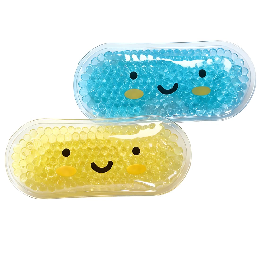 Ghiaccio gel riutilizzabile Caldo Freddo Cuscinetti refrigeranti per bambini, Riutilizzabili in gel di raffreddamento per urti, febbre, lividi, mal di denti o mal di testa, 2 pezzi