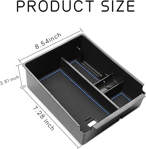 Miniatura 7 de POSAID Organizador de consola central para Hyundai Santa Cruz 2022 2023 2024, bandeja de reposabrazos de consola central para Hyundai Tucson NX4