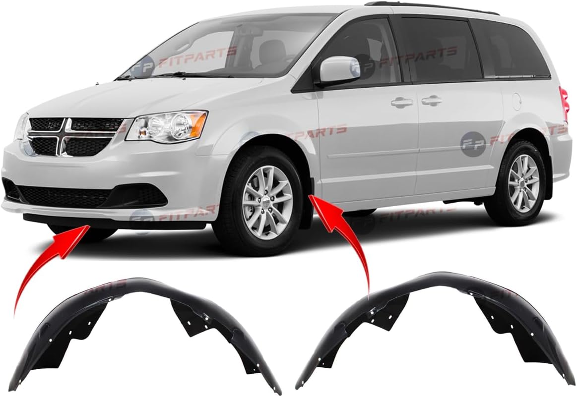 Fitparts New Front Left & Right Fender Liners For 2008 2009