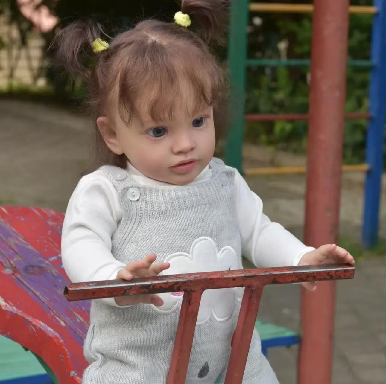Große Größe Reborn Babypuppe Stoffkörper Mädchen 66 cm Realistische Reborn Baby Puppen Naturgetreue Babypuppen Lebensechte Babypuppe Pippa Neugeborenen-Puppen für Kinder ab 3 Jahren