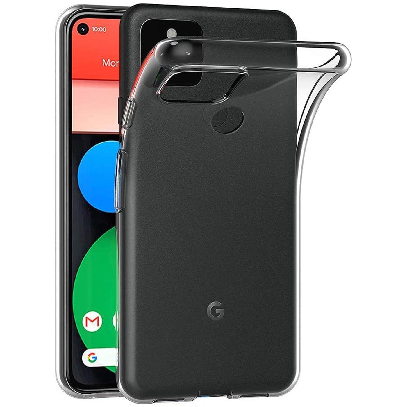 X-level Cover Compatibile con Google Pixel 5, Ultra Sottile e Morbido TPU Protettiva Custodia Silicone Rubber Protezione Cover per Google Pixel 5, Nero