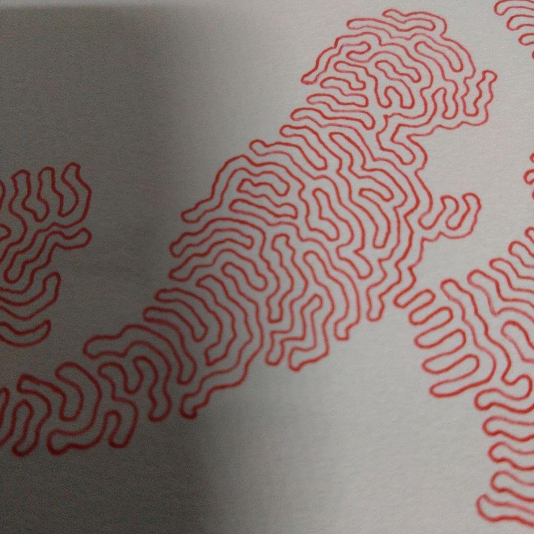 一筆書きアート　HS003 人生と脳 一筆書きアート HS003 人生と脳 一筆書きの作品2 | ぴんかの