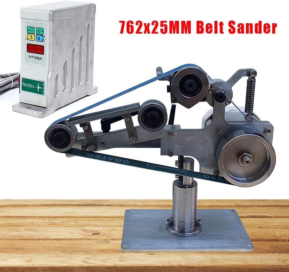 Belt Sander Bench Grinder Knife Sharpener with Large Table Polishing Sander