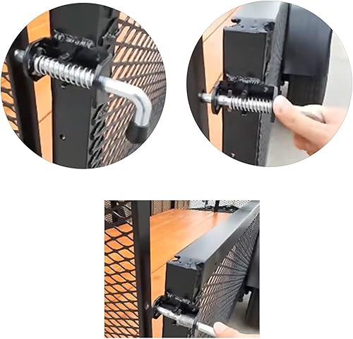 Miniatura 6 de Heavy Duty 304 Acero Inoxidable Primavera Pin Pestillo Ensamblaje para Puertas Gabinetes y Puerta de Remolque Utilidad -5.354in6.102in6.496in (1