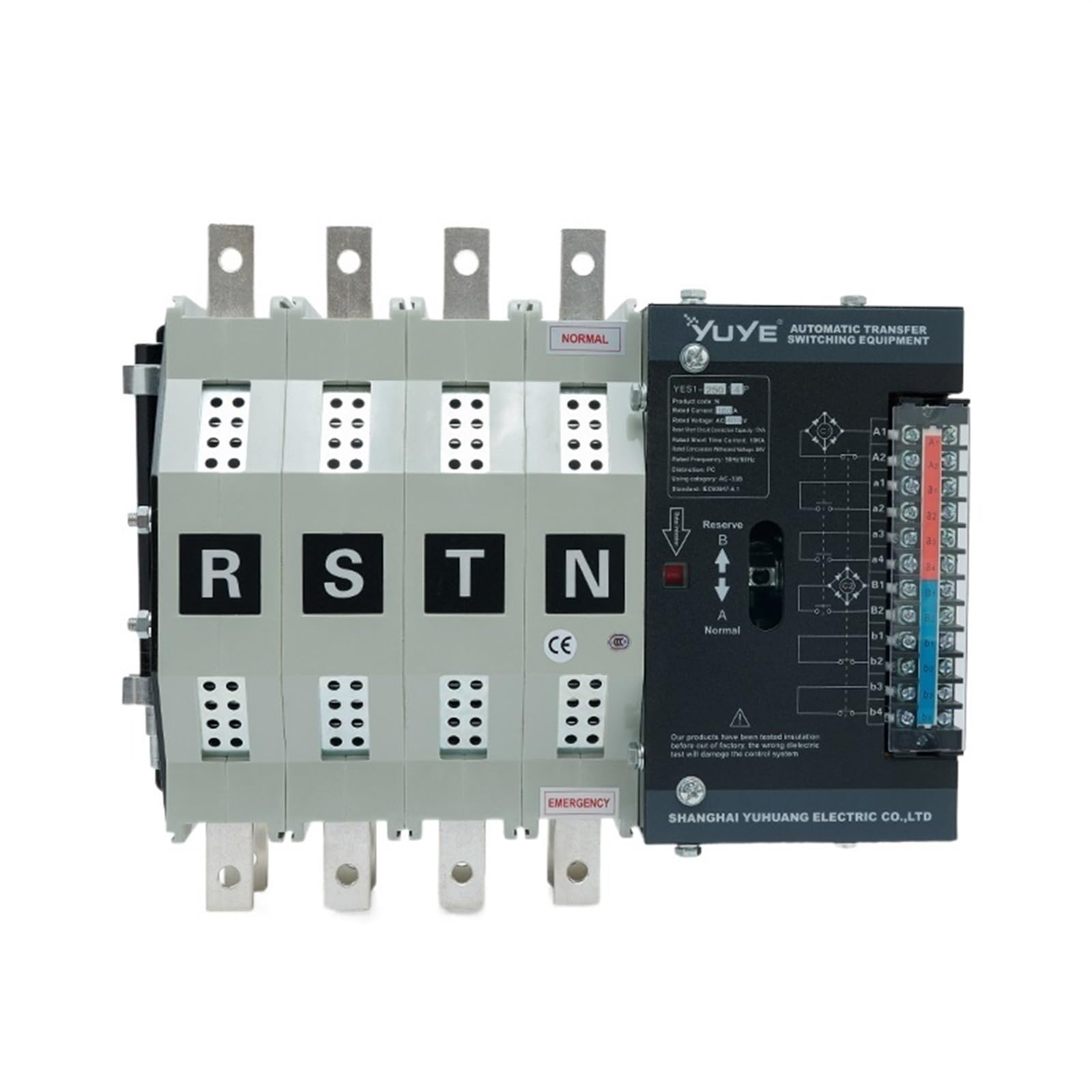JNURGWLYH YES1-250N-4P PC Grade Double Power Automatic Transfer Switch for Generator 250A