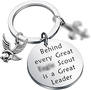 CHOORO Boy Scout Keychain Eagle Court of Honor Gift Ceremony Scoutmaster Gift (EG Leader Keychain)