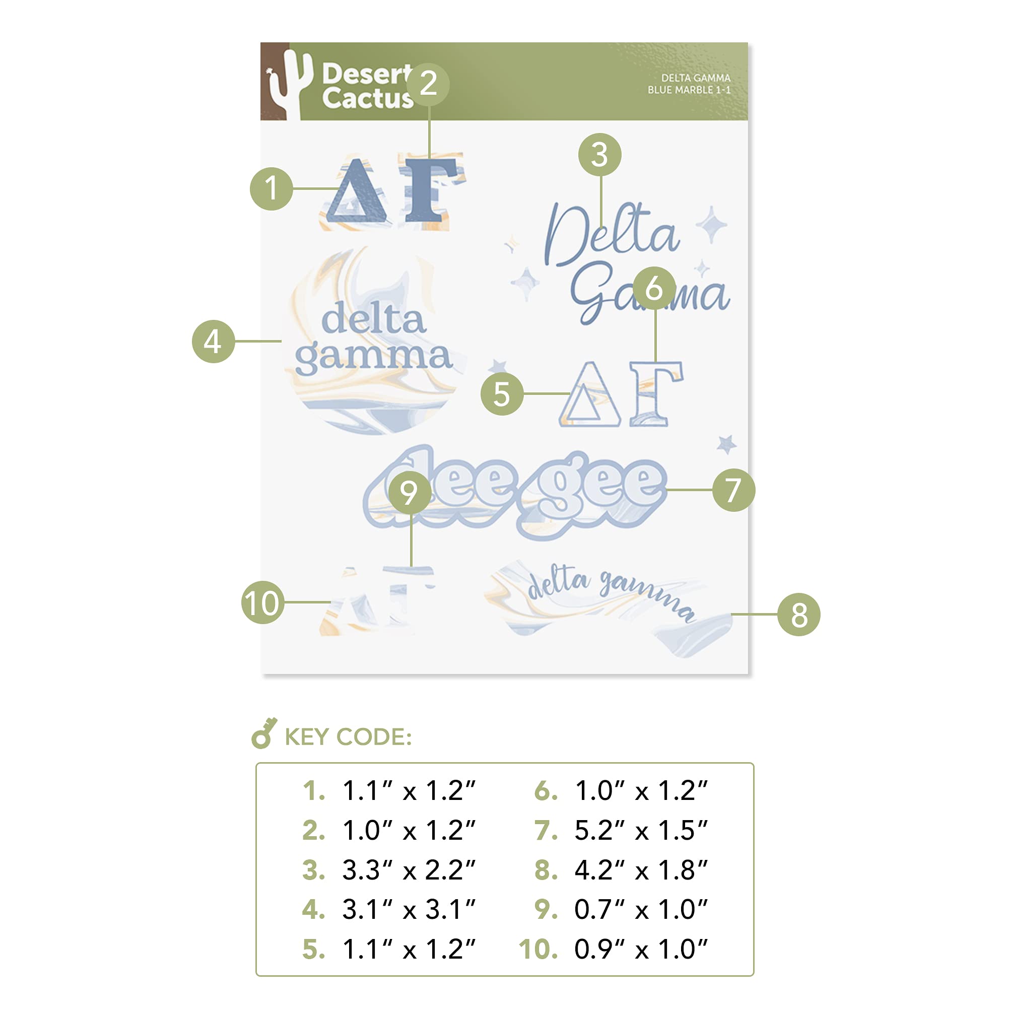 Delta State University Lady Statesmen Sticker Sheet, Officially Licensed, 8 Stickers