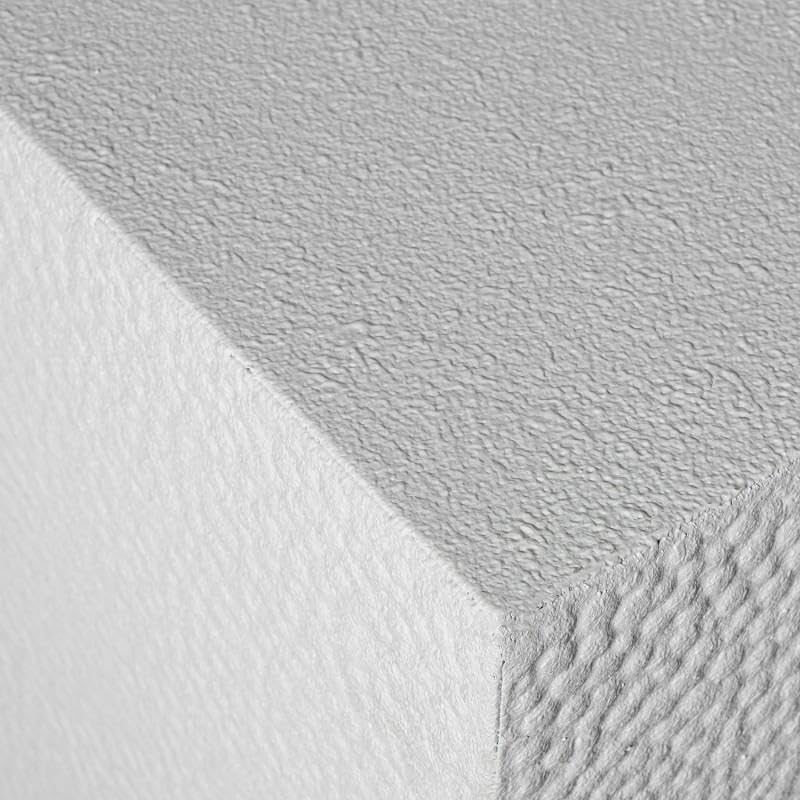Set de 3 pedestales rectangulares con Base Cuadrada de Metal Blanco 111x41x41 cm