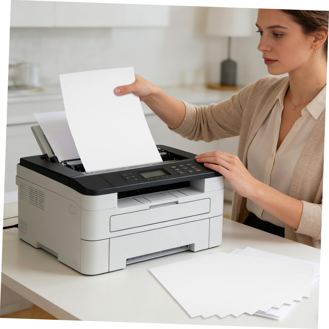 10 Hojas Magnéticas Imprimibles, Papel Magnético Imprimible Brillante, Adherencia Magnética, para Crear Etiquetas, Posters y Manualidades