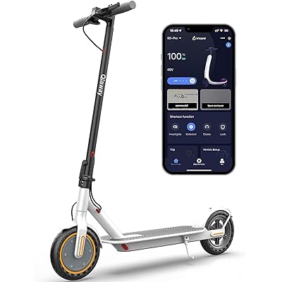 E Scooter for Adults 19-22 MPH 350/500W Motor 281/441Wh Battery,8.5"/10" Tires,Motorized Scooter Up to 22 Miles Range, Foldable Scooter with Double Shock Absorption/Bearing 265 LBS/APP Control