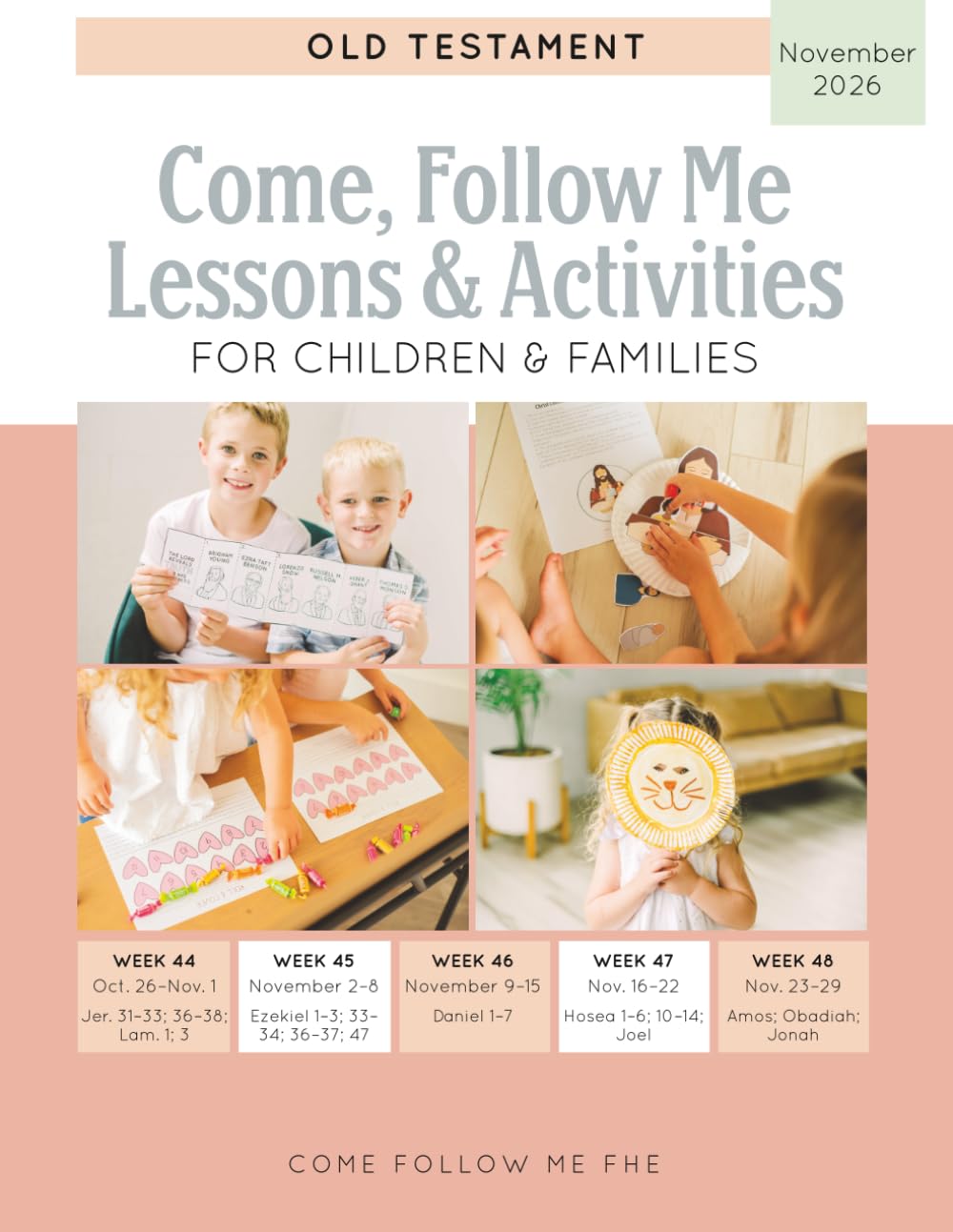Come, Follow Me Lessons & Activities for Children & Families: Old Testament: November 2026