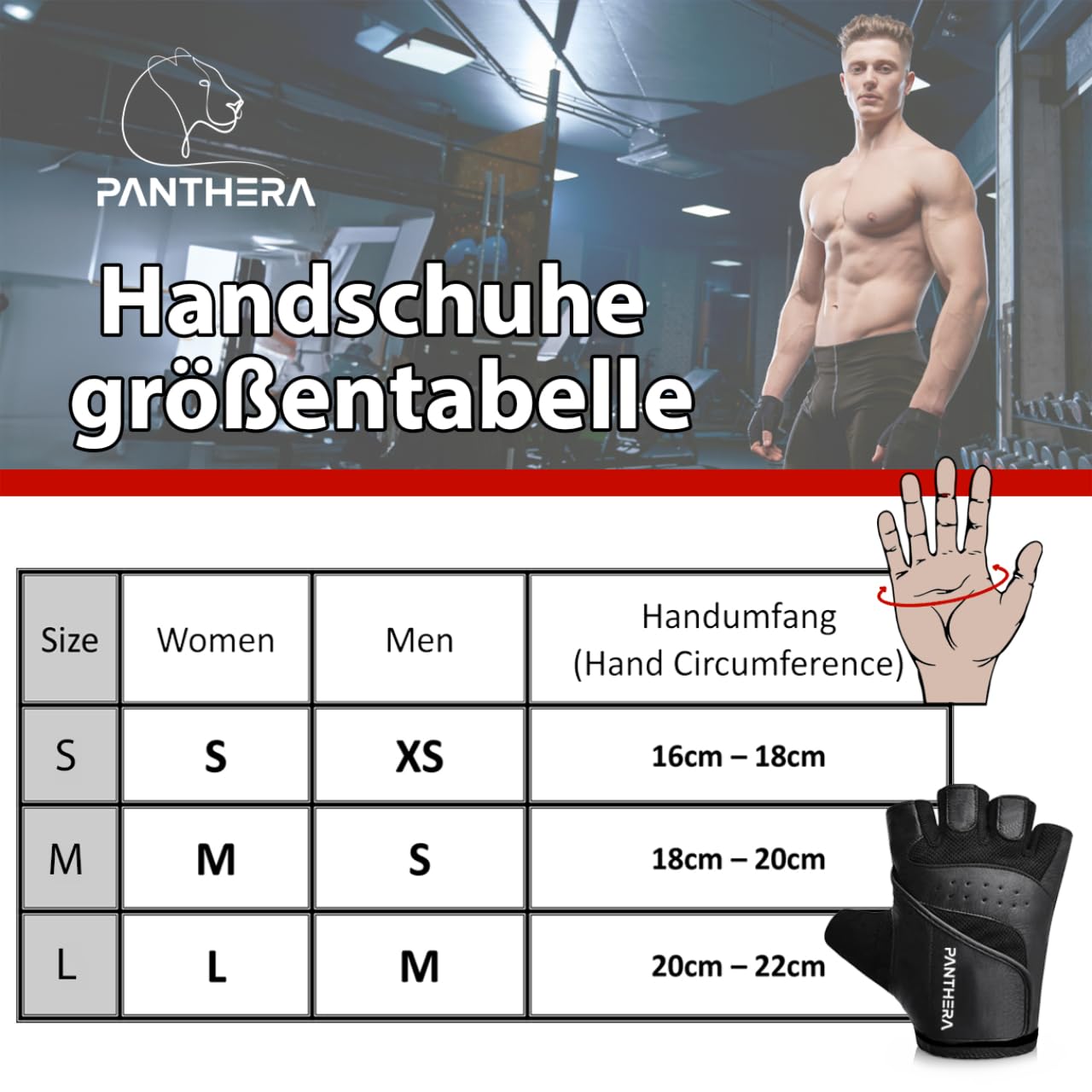 Panthera® Gants d'entrainement Gants de sport