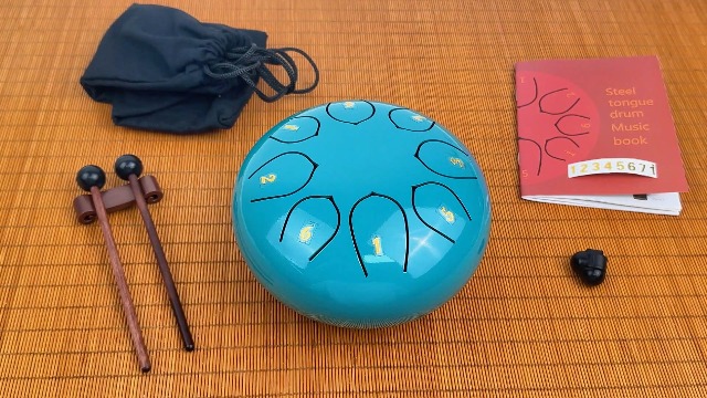 Tamburo Della Pioggia In Acciaio 6 Pollici 8 Note - Con Accessori, Per Meditazione E Musica - Foto 14