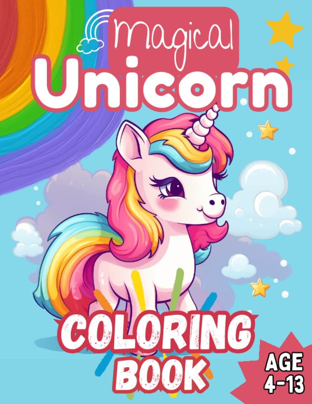 Magical Unicorn Coloring Book