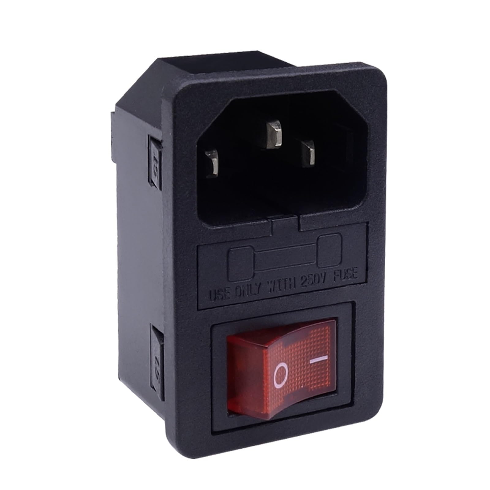 Toma de corriente de CA previene cortocircuitos con fusible e interruptor 4 pin 5