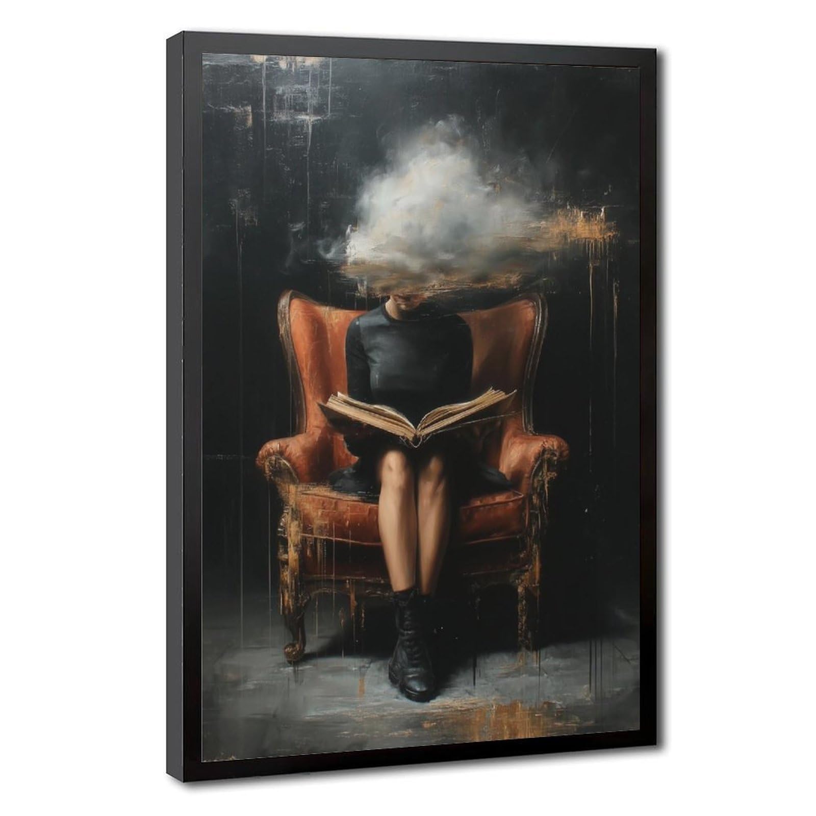 Bareronor Head in The Clouds Canvas Poster Bedroom Decor Landscape Office Room Decor Gift 20" L X 30" W