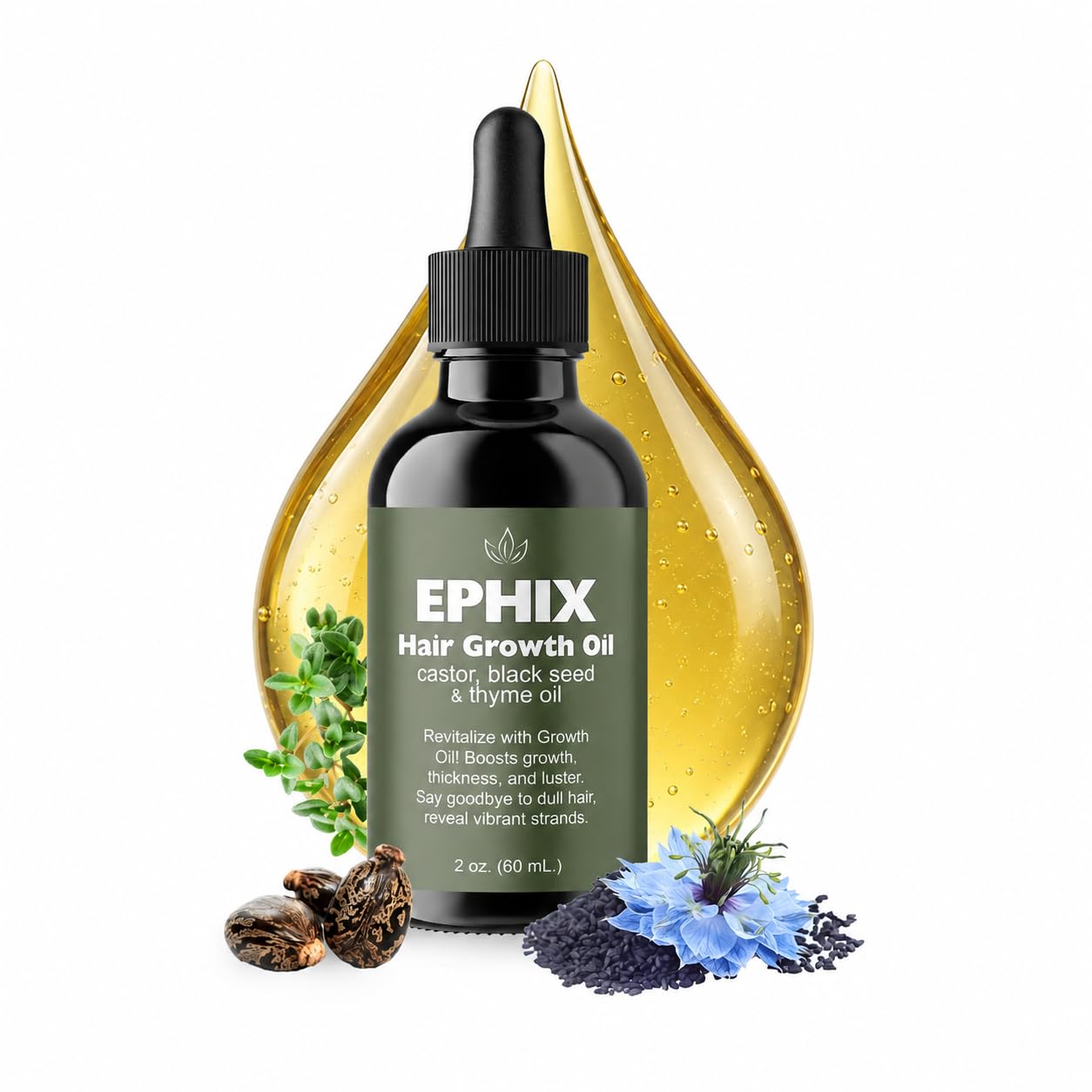 Amazon.com : EPHIX Natural Hair Growth Oil, 100% All Natural with